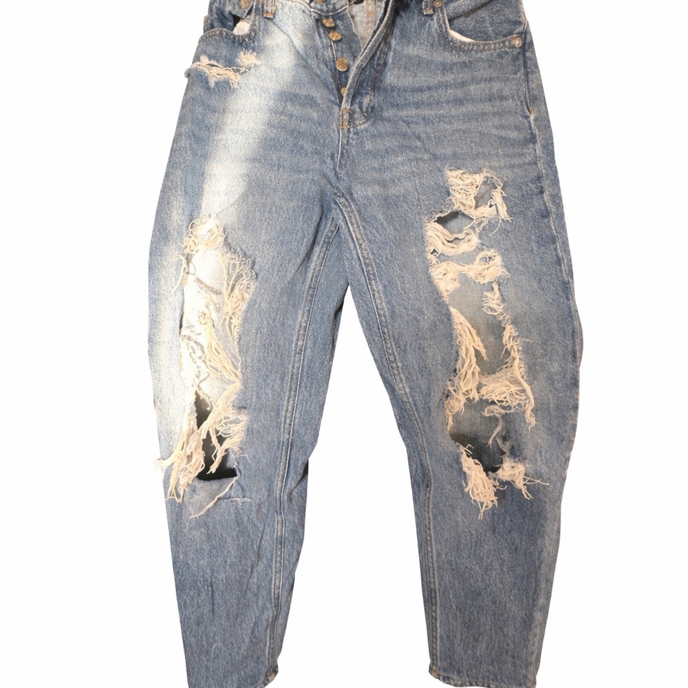 Aeropostale Curvy 90's Baggy Blue Jeans